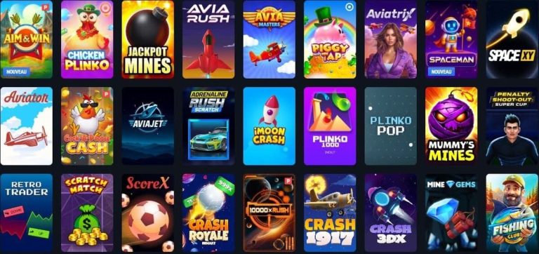 Aerobet Casino mini jeux