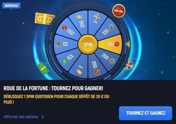 Aerobet Casino roue fortune